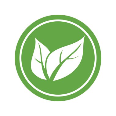 leaf ecology  icon vector illustration template design
