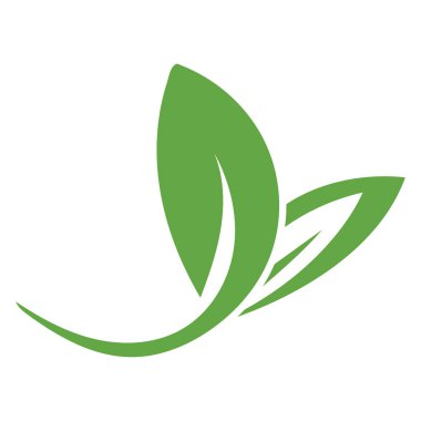 Yaprak ekolojisi ikonu vektör illüstrasyon şablonu tasarımı