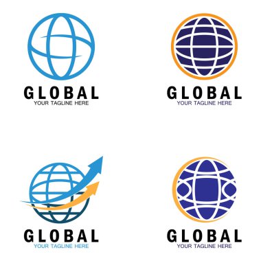 dünya film simgesi vektör illüstrasyon şablonu tasarımı