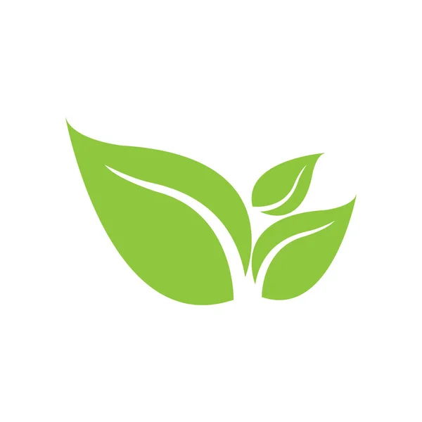Zelený List Zahrada Příroda Ikona Vektor Ilustrace Šablona Design — Stockový vektor