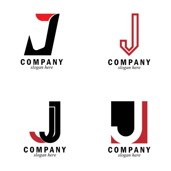 stock vector letter J company logo icon vector illustration template design