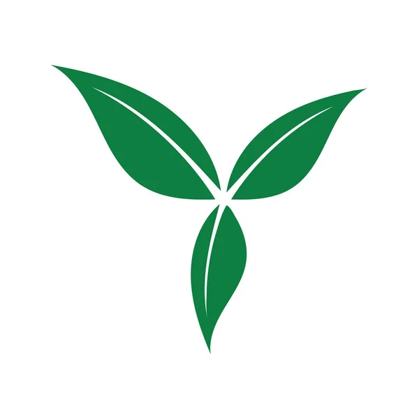 Leaf Ecology Icon Vector Illustration Template Design — Stockvektor