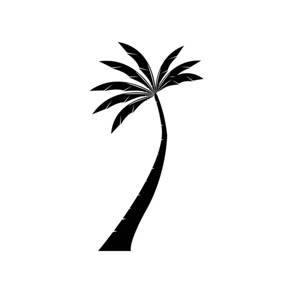 Modèle Logo Été Palmier Illustration Vectorielle — Image vectorielle