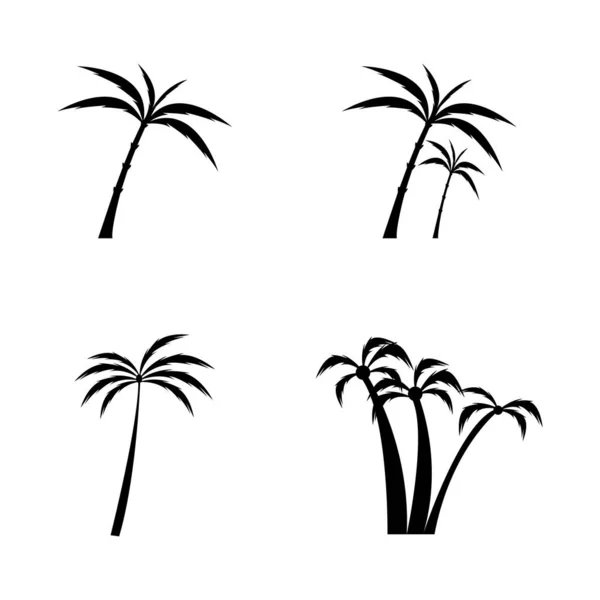 Palma Drzewo Lato Logo Szablon Wektor Ilustracja — Wektor stockowy