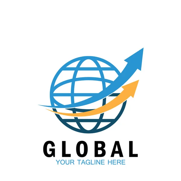 Globe Film Ikon Vektor Illustration Mall Design — Stock vektor