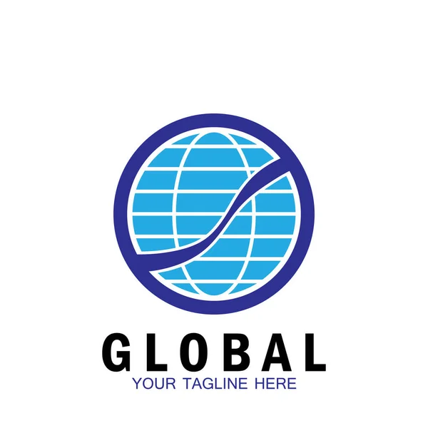 Globe Film Icon Vector Illustration Template Design — Stock Vector