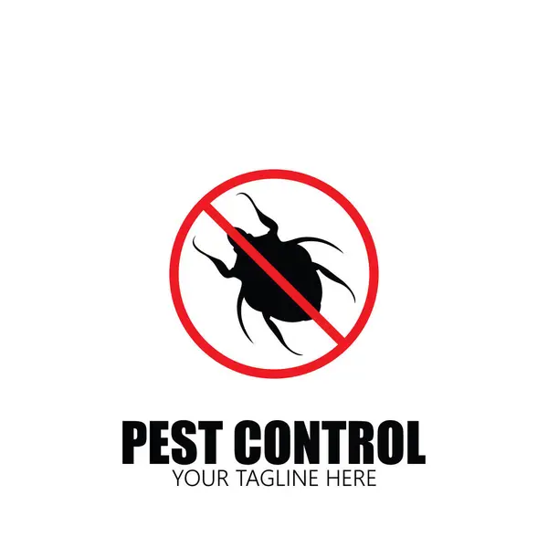 Plaga Exterminador Icono Control Vector Ilustración Plantilla Diseño — Vector de stock