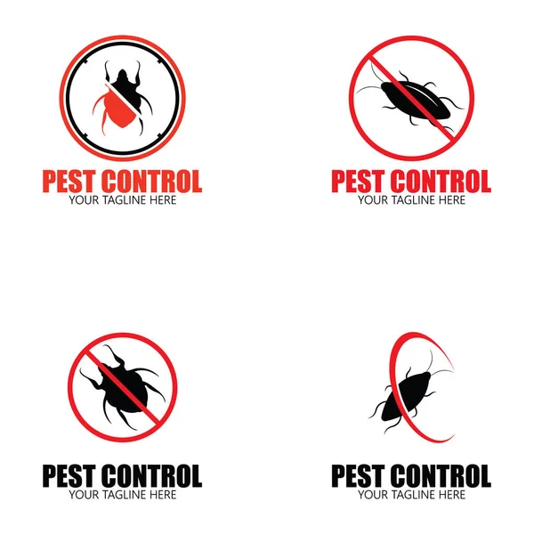 Pest Yokedici Kontrol Simgesi Vektör Illüstrasyon Şablonu Tasarımı — Stok Vektör