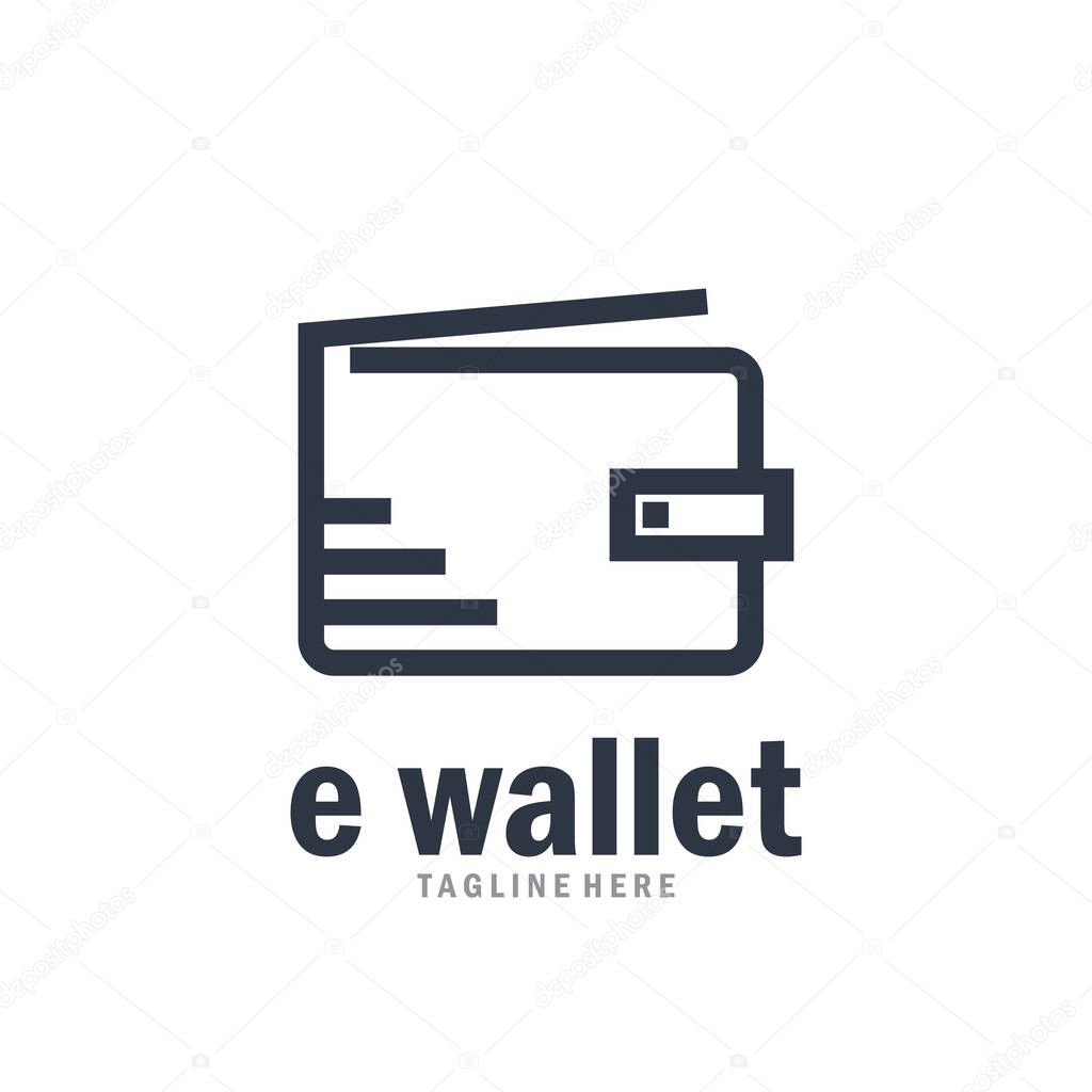 E wallet modern pay icon vector illustration template design