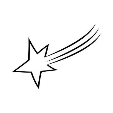 Yıldız simgesi şablon vektör illüstrasyon tasarımı