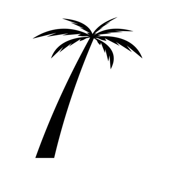 Palm Boom Zomer Logo Template Vector Illustratie — Stockvector