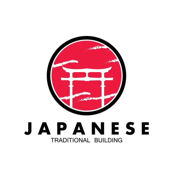 Дизайн Векторной Иллюстрации Логотипа Torii Gate — стоковый вектор