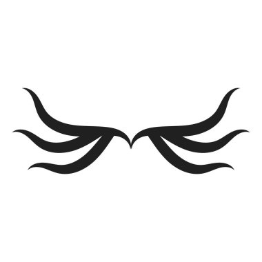 kanat simgesi vektör logo ilüstrasyon şablonu