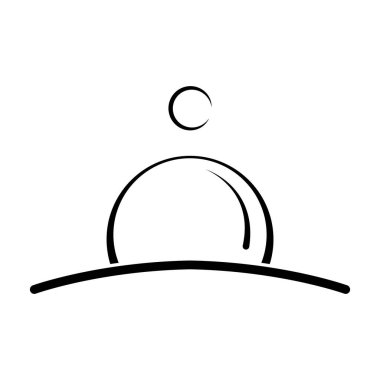 Cami Müslümanı simge vektör tasarım şablonu