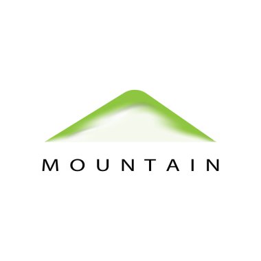 Dağ simgesi Logo Şablonu Vektör illüstrasyon Tasarımı