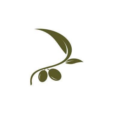 zeytin ikonu vektör çizim şablonu