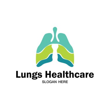 akciğerler sağlık logosu tasarımı