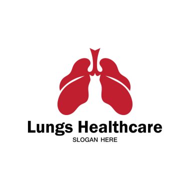 akciğerler sağlık logosu tasarımı