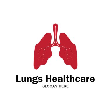 akciğerler sağlık logosu tasarımı