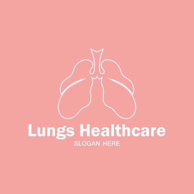 akciğerler sağlık logosu tasarımı