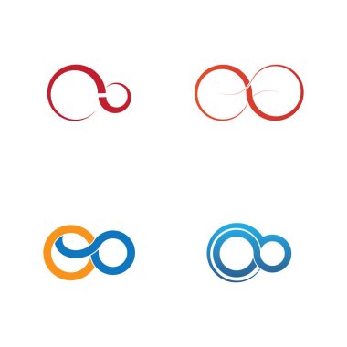 Sonsuzluk Tasarımı Vektör Simgesi Logo şablonu tasarımı
