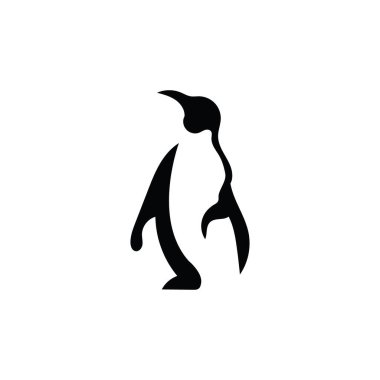 penguen logo vektör illüstrasyon şablonu tasarımı