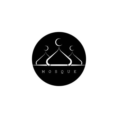 Cami Müslümanı simge vektör tasarım şablonu