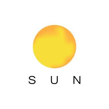 Güneş Vektörü illüstrasyon Simgesi Logo Şablonu tasarımı