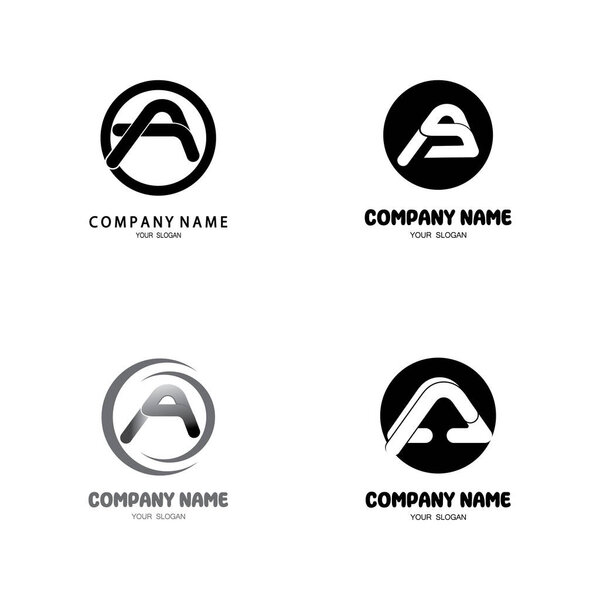 A Letter Logo Template vector icon illustration design