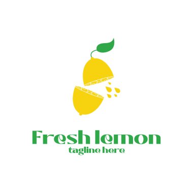 limon logo vektör resimleme şablonu tasarımı