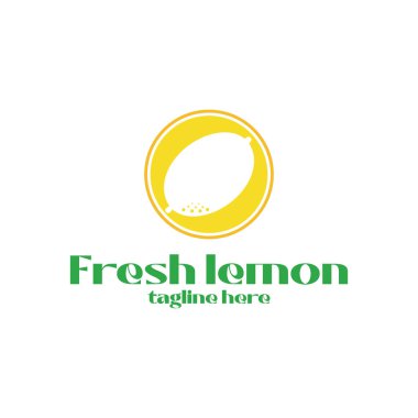 limon logo vektör resimleme şablonu tasarımı