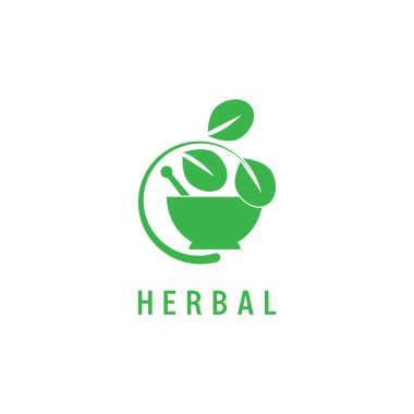 Yaprağın logo simgesi vektör illüstrasyon şablonu tasarımı