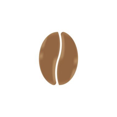 kahve çekirdeği simgesi vektör çizimi şablonu