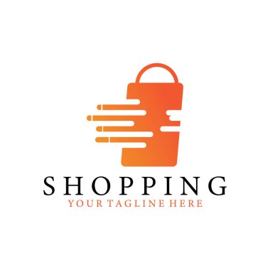 Alışveriş poşeti logo vektör resimleme şablonu tasarımı