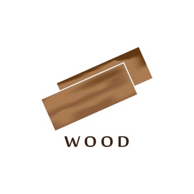 ahşap logo ve sembol vektör çizimi