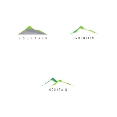 dağ ikonu vektör illüstrasyon şablonu tasarımı