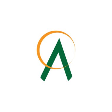 Bir Harf Logo Şablonu vektör illüstrasyon tasarımı