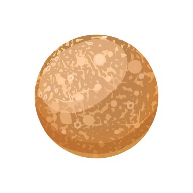 Mercury planet. Planets of solar system. Cartoon style vector illustration isolated on white background. 