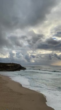 Ocean waves crushing on a Sandy Beach