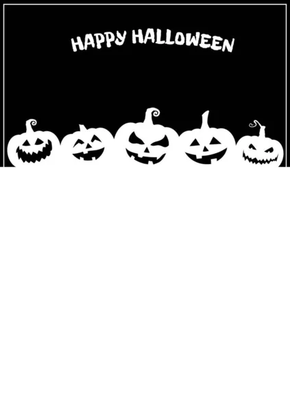 Modèle Pour Brochure Dépliant Halloween Menu Avec Espace Pour Texte — Image vectorielle