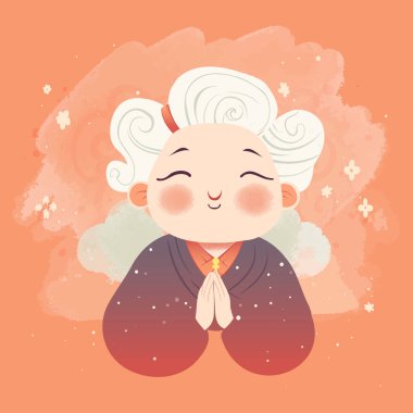 Reiki 'yi beceren yaşlı kadın, dua eden meditasyon, akıl sağlığı.