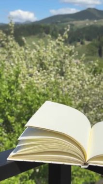 Doğada Açık Kitap. Yüksek kalite 4k görüntü
