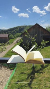 Doğada Açık Kitap. Yüksek kalite 4k görüntü