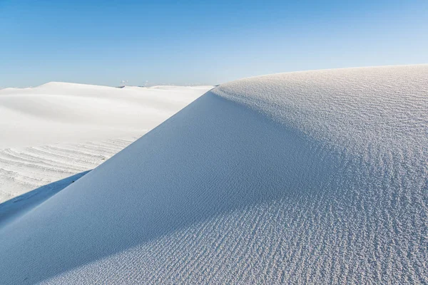 Patroon Van Licht Schaduw Een Zandduin White Sands National Park — Stockfoto