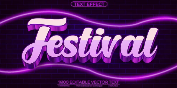 Font Shiny Curly Purple Festival Bewerkbaar Schaalbaar Vector — Stockvector