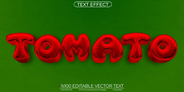 Tecknad Mörkröd Smooth Crome Tomat Editable Och Skalbar Vecto — Stock vektor