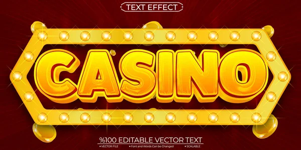 Gold Red Shiny Gamble Casino Editable Scalable Vector — Stock Vector