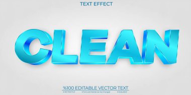 Mavi Yumuşak Parlak Temiz Düzenlenebilir ve Ölçeklenebilir Şablon Vektör Metni