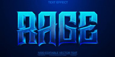 Dark Blue Crash Editable and Scalable Template Vector Text Effect