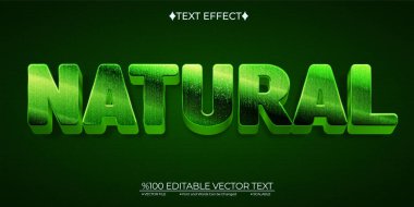 Koyu Yeşil Doğal Düzenlenebilir Metin Efekti